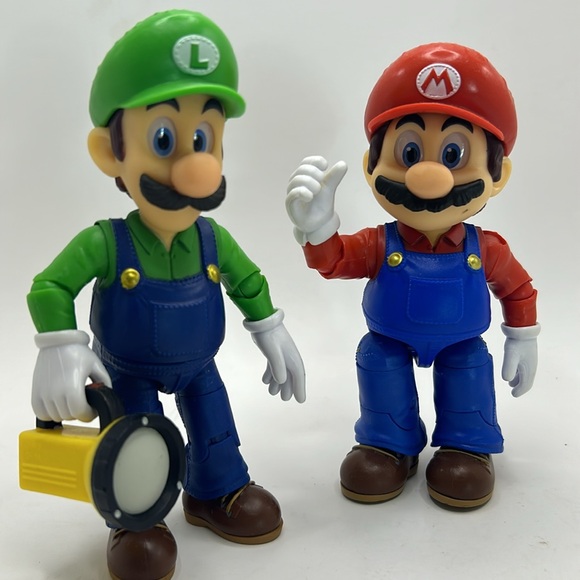 Mario and luigi action figures 5” from the super mario movie - Picture 4 of 4